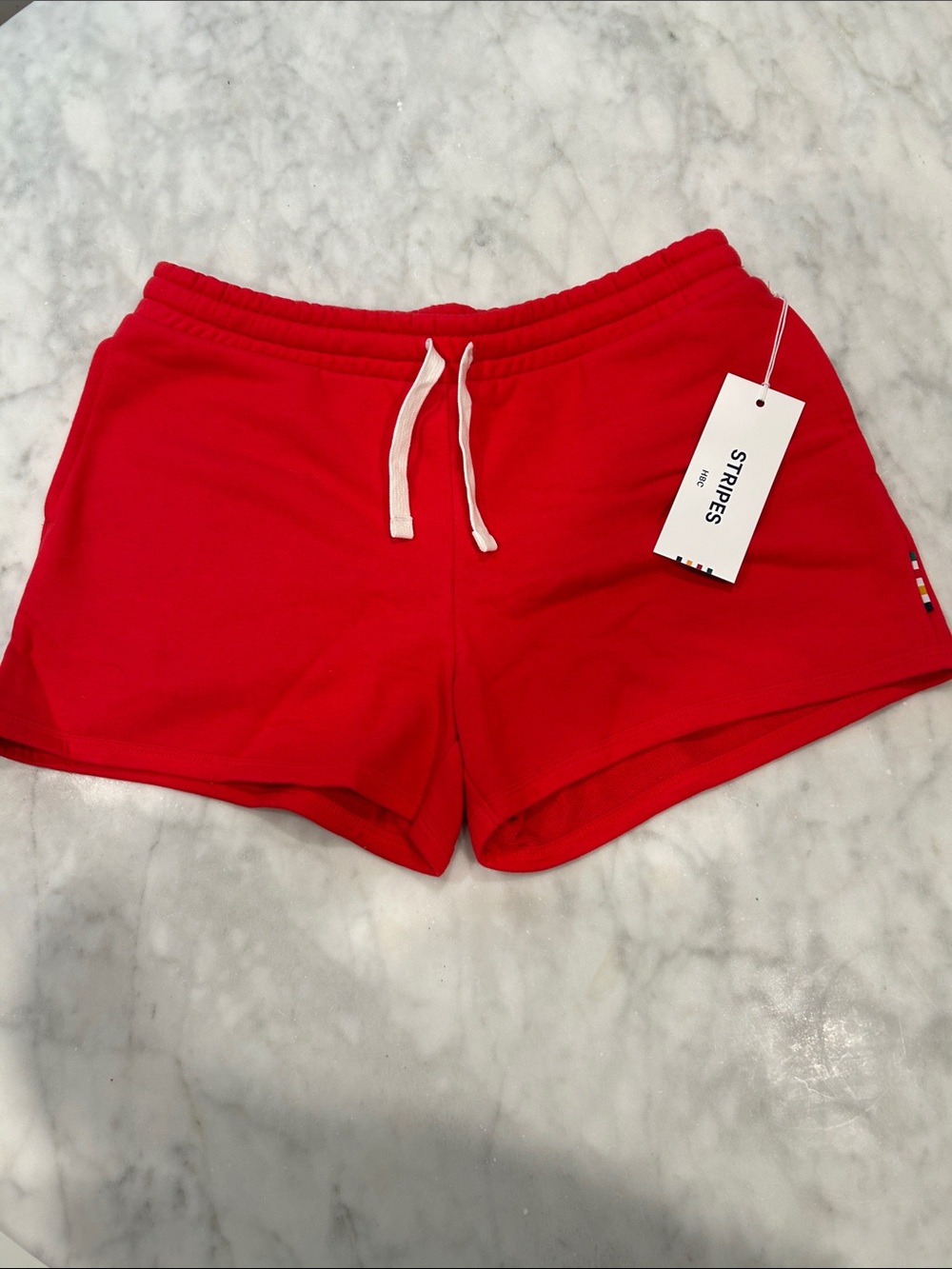 HBC Rare NWT Hudson’s Bay Out of Stock Bright Red Women's Fleece Shorts